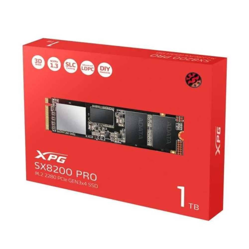 ADATA XPG SX8200 Pro 1TB NVMe SSD | PCIe Gen3 x4 M.2 2280 High-Performance SSD